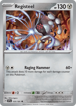 Pokemon Surging Sparks Registeel - 125