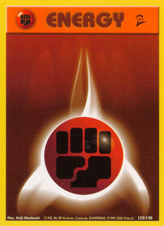 Pokemon Base Set 2 Fighting Energy - 125