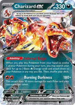 Pokemon Obsidian Flames Charizard ex - 125