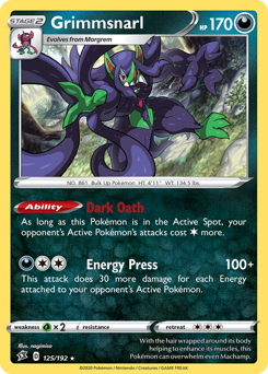 Pokemon Rebel Clash Grimmsnarl - 125