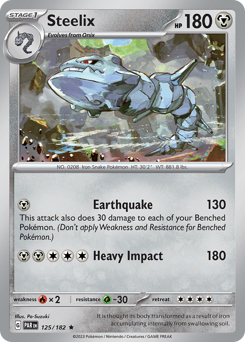 Pokemon Paradox Rift Steelix - 125