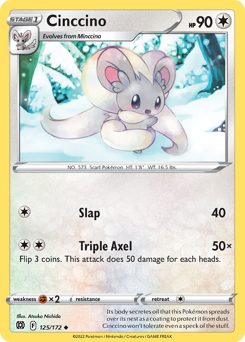 Pokemon Brilliant Stars Cinccino - 125