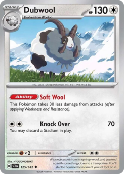 Pokemon Stellar Crown Dubwool - 125