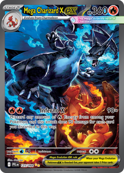 Pokemon Phantasmal Flames Mega Charizard X ex - 125