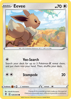 Pokemon Evolving Skies Eevee - 125