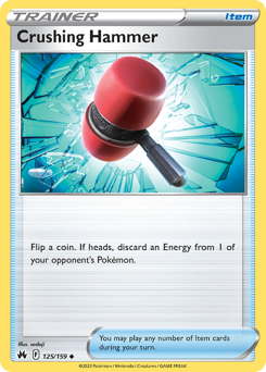 Pokemon Crown Zenith Crushing Hammer - 125