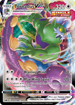 Pokemon Chilling Reign Tornadus VMAX - 125