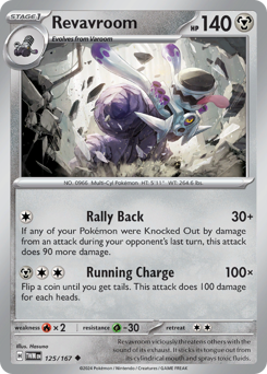 Pokemon Twilight Masquerade Revavroom - 125