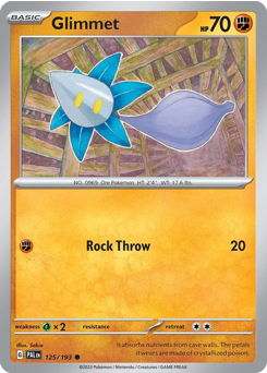 Pokemon Paldea Evolved Glimmet - 125