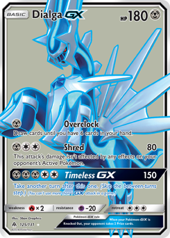 Pokemon Forbidden Light Dialga-GX - 125
