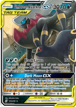 Pokemon Unified Minds Umbreon & Darkrai-GX - 125