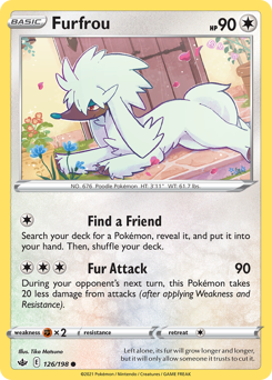 Pokemon Chilling Reign Furfrou - 126