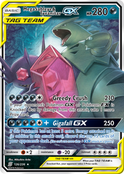 Pokemon Unified Minds Mega Sableye & Tyranitar-GX - 126