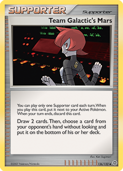 Pokemon Secret Wonders Team Galactic's Mars - 126