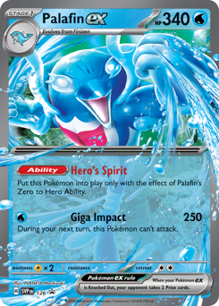 Pokemon Scarlet & Violet Black Star Promos Palafin ex - 126