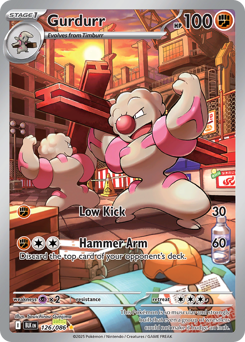Pokemon Black Bolt Gurdurr - 126
