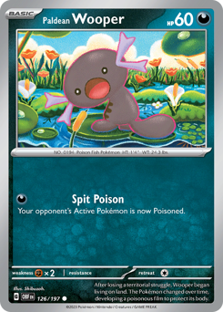 Pokemon Obsidian Flames Paldean Wooper - 126