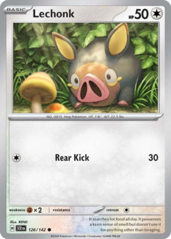 Pokemon Stellar Crown Lechonk - 126