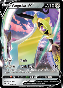 Pokemon Vivid Voltage Aegislash V - 126
