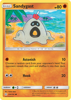 Pokemon Cosmic Eclipse Sandygast - 126