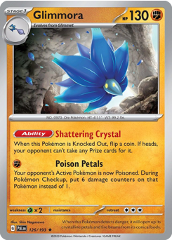 Pokemon Paldea Evolved Glimmora - 126
