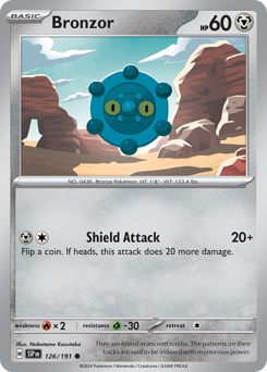 Pokemon Surging Sparks Bronzor - 126