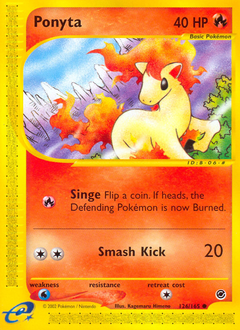 Pokemon Expedition Base Set Ponyta - 126