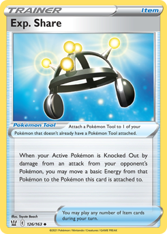 Pokemon Battle Styles Exp. Share - 126