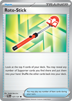 Pokemon Prismatic Evolutions Roto-Stick - 127
