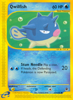 Pokemon Expedition Base Set Qwilfish - 127