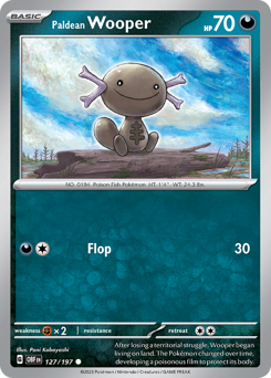 Pokemon Obsidian Flames Paldean Wooper - 127