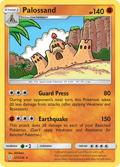 Pokemon Cosmic Eclipse Palossand - 127