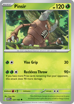 Pokemon 151 Pinsir - 127
