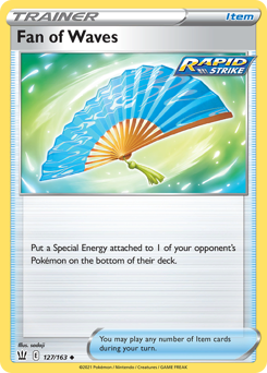 Pokemon Battle Styles Fan of Waves - 127