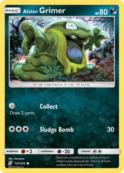 Pokemon Unified Minds Alolan Grimer - 127