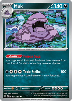 Pokemon Scarlet & Violet Muk - 127