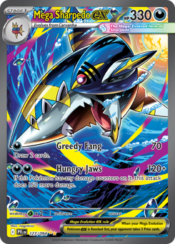 Pokemon Phantasmal Flames Mega Sharpedo ex - 127