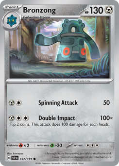 Pokemon Surging Sparks Bronzong - 127