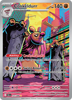Pokemon Black Bolt Conkeldurr - 127