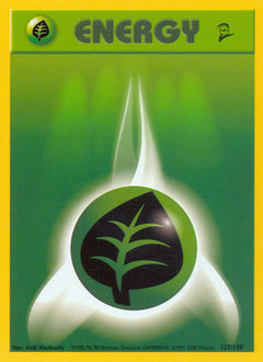 Pokemon Base Set 2 Grass Energy - 127