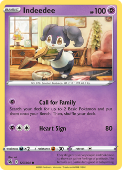 Pokemon Fusion Strike Indeedee - 127