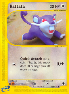 Pokemon Expedition Base Set Rattata - 128
