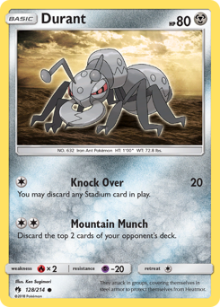 Pokemon Lost Thunder Durant - 128