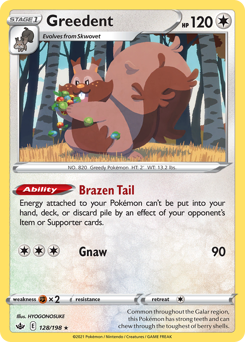 Pokemon Chilling Reign Greedent - 128