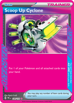 Pokemon Prismatic Evolutions Scoop Up Cyclone - 128