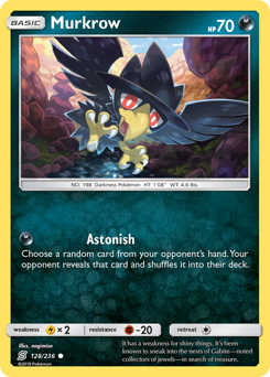 Pokemon Unified Minds Murkrow - 128