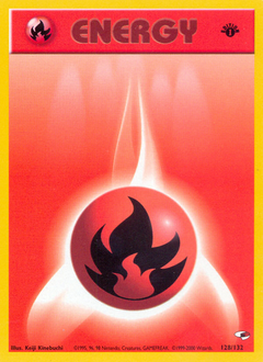 Pokemon Gym Heroes Fire Energy - 128