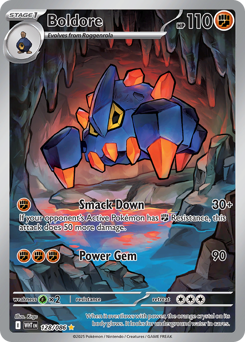 Pokemon White Flare Boldore - 128