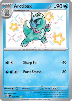 Pokemon Paldean Fates Arctibax - 129