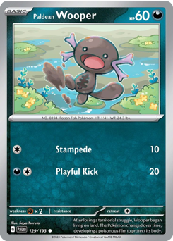 Pokemon Paldea Evolved Paldean Wooper - 129
